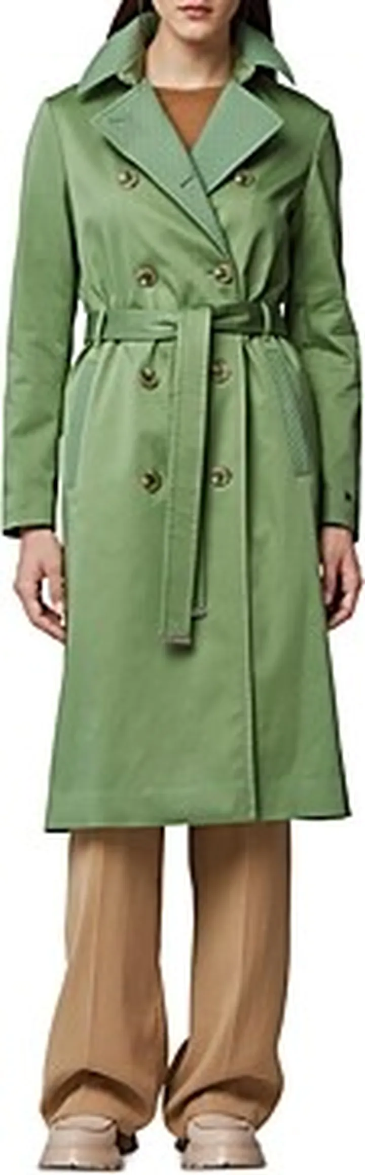 Soia & Kyo Quilted Trim Trench Coat