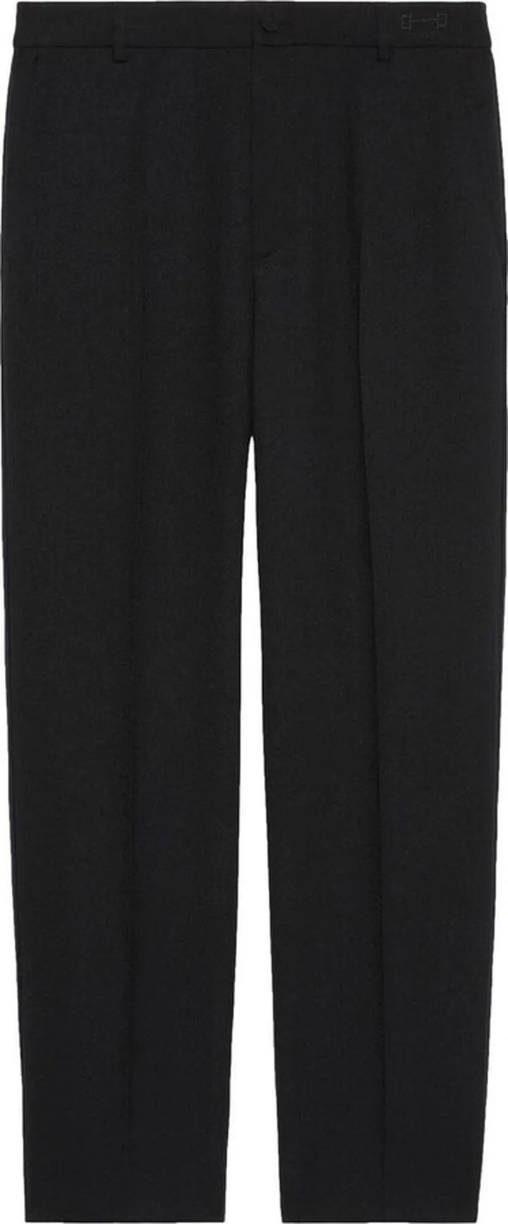 Piped-Trim Cropped Trousers