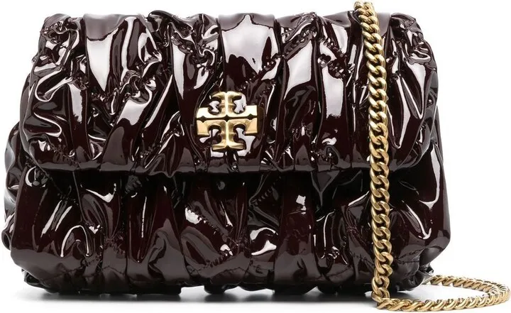 Logo-Plaque Leather Shoulder Bag