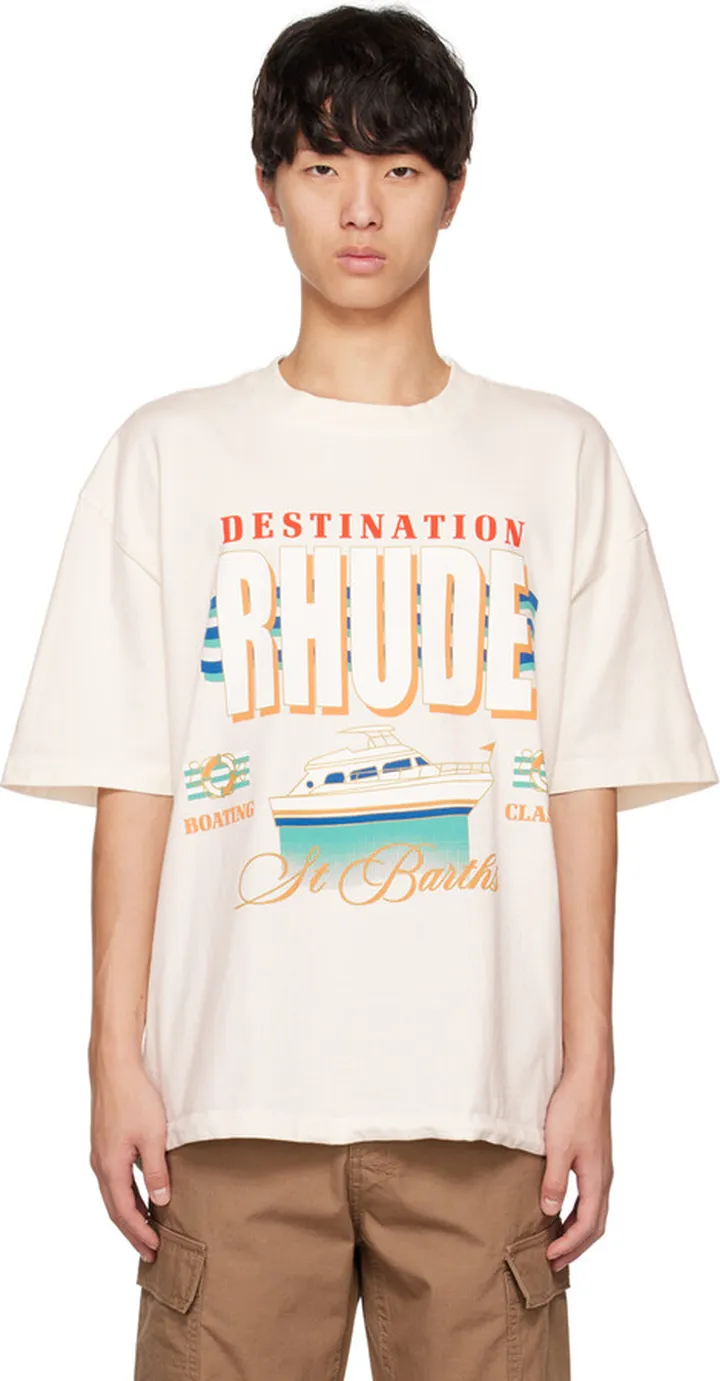 Rhude Off-White Destination T-Shirt