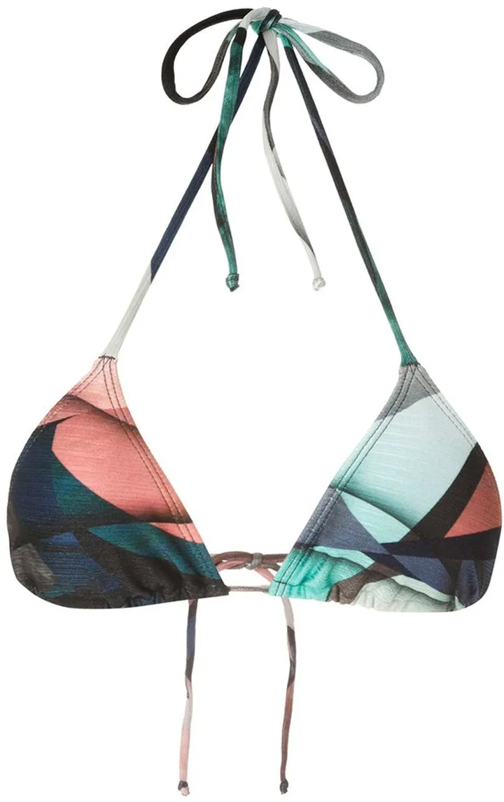 Lido printed bikini top