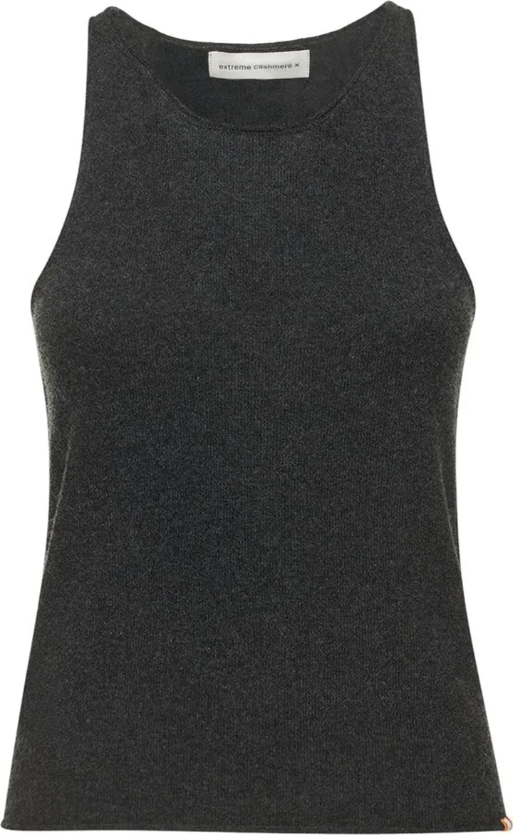 Cashmere knit tank top