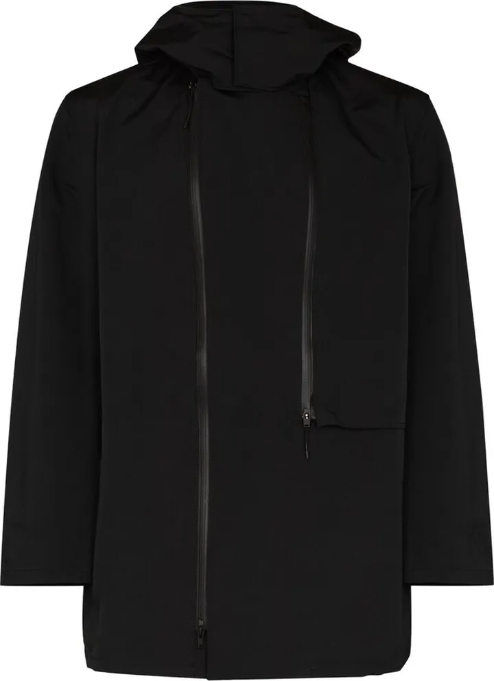 Zip-Up Hooded Parka Coat
