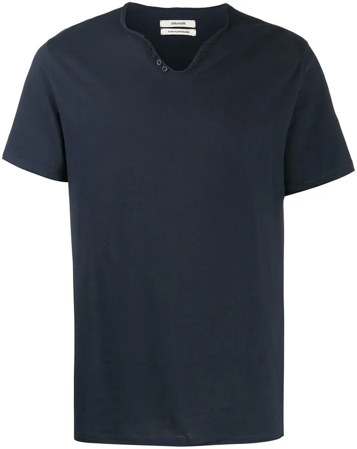 Monastir Henley-neck T-shirt