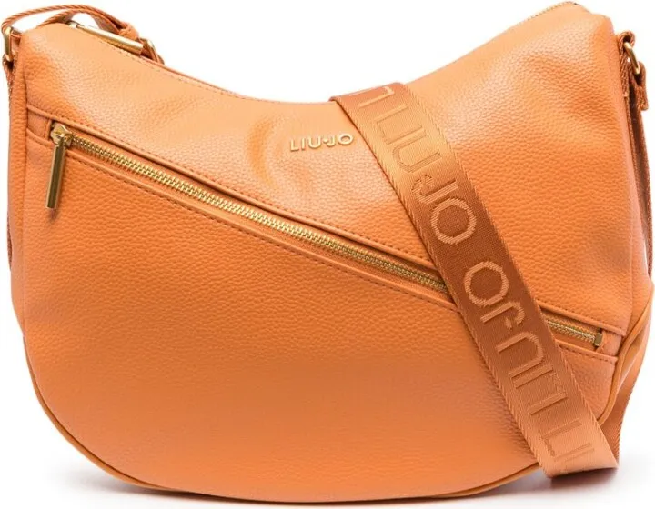 Grained-Texture Shoulder Bag