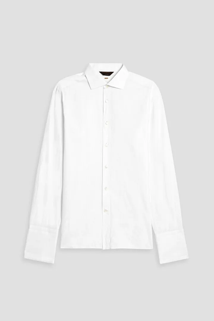 Cotton-jacquard shirt