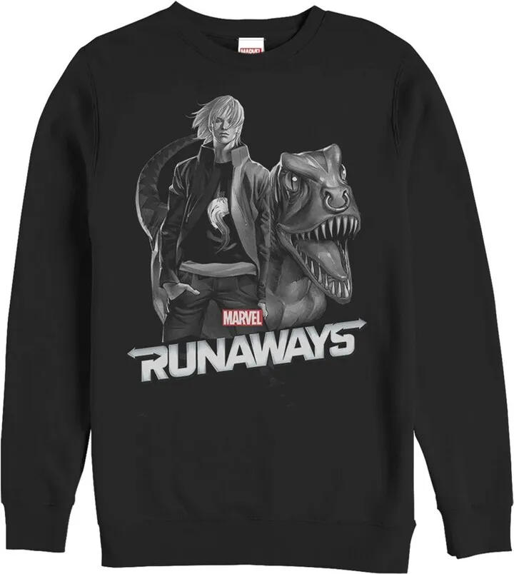 Men's Marvel Runaways Chase & Old Lace Sweatshirt - Black - Large