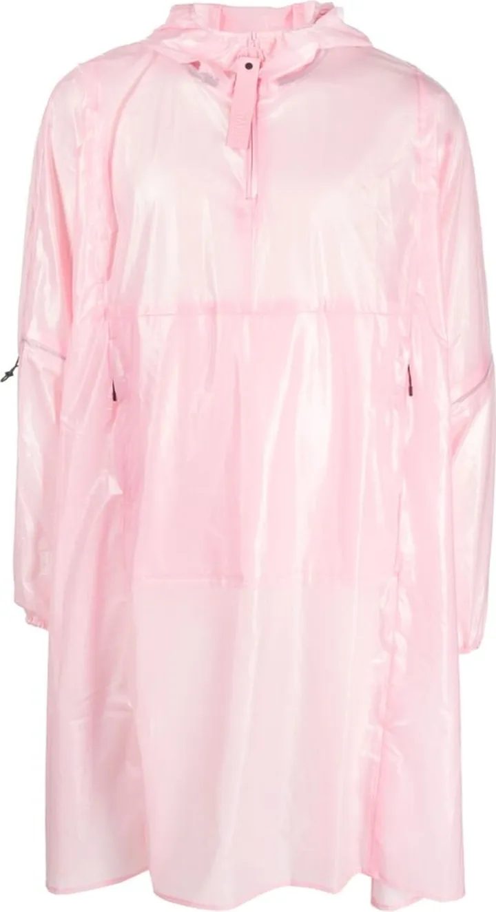 Half-Zip Fastening Raincoat
