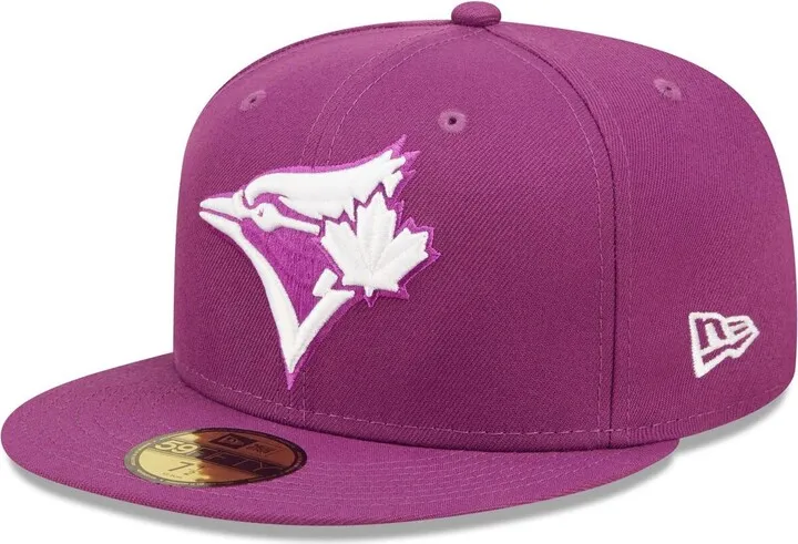 Men's New Era Grape Toronto Blue Jays Logo 59FIFTY Fitted Hat