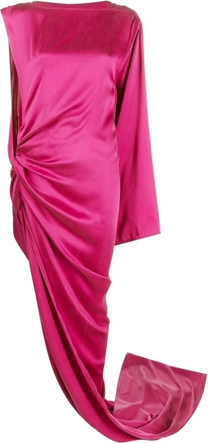 Pink Edfu Draped Gown