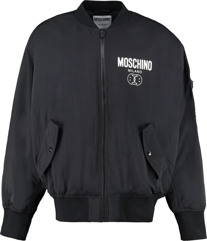 Moschino Smiley Padded Bomber Jacket