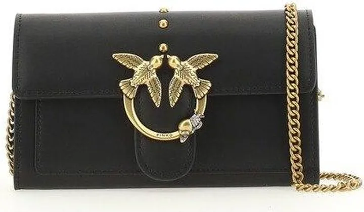 Logo Plaque Chain-link Crossbody Bag Pinko
