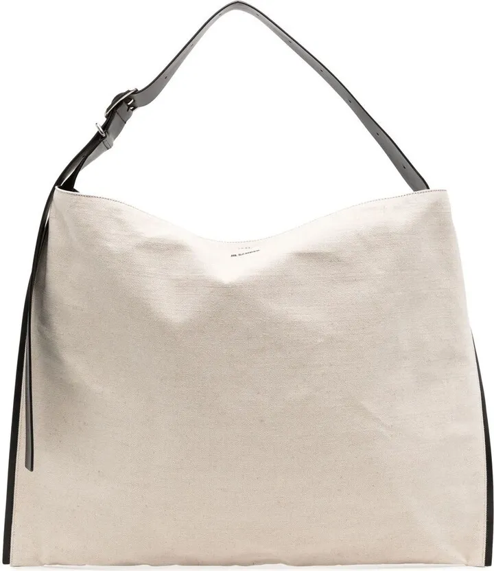 Buckle-Strap Tote Bag