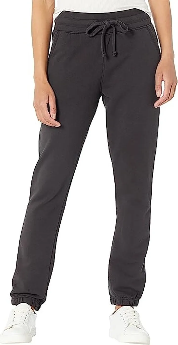 PACT Organic Cotton Essential Vintage Sweatpants (Black) Women's Casual Pants