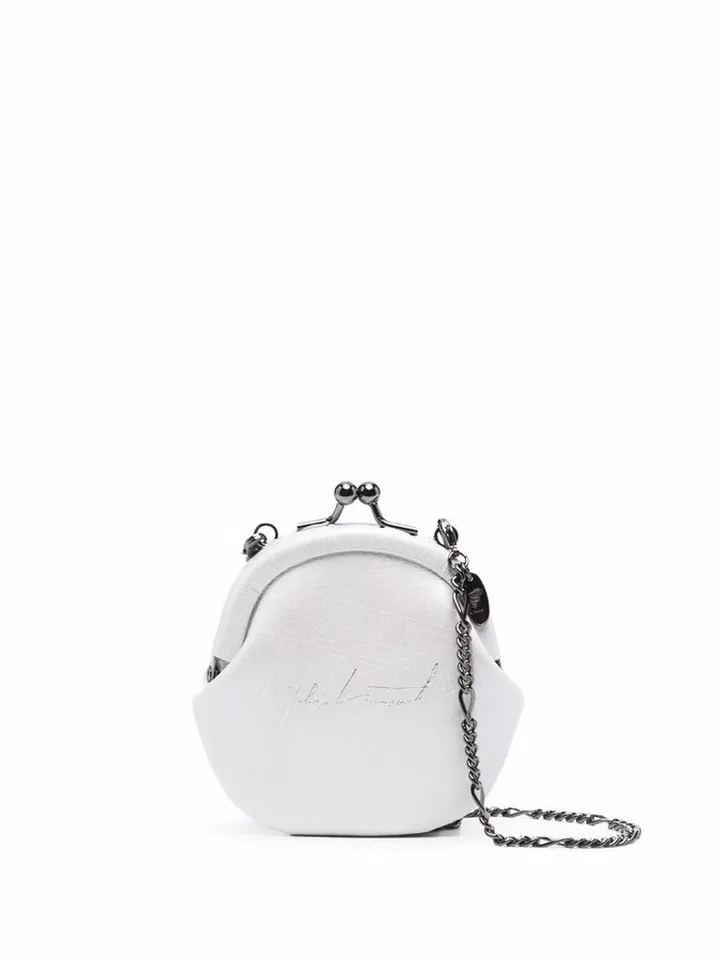 Logo-Print Leather Purse