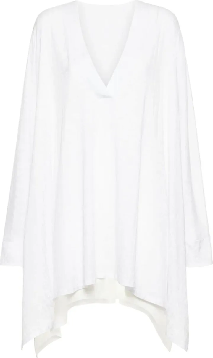 Cotton & viscose mini kaftan