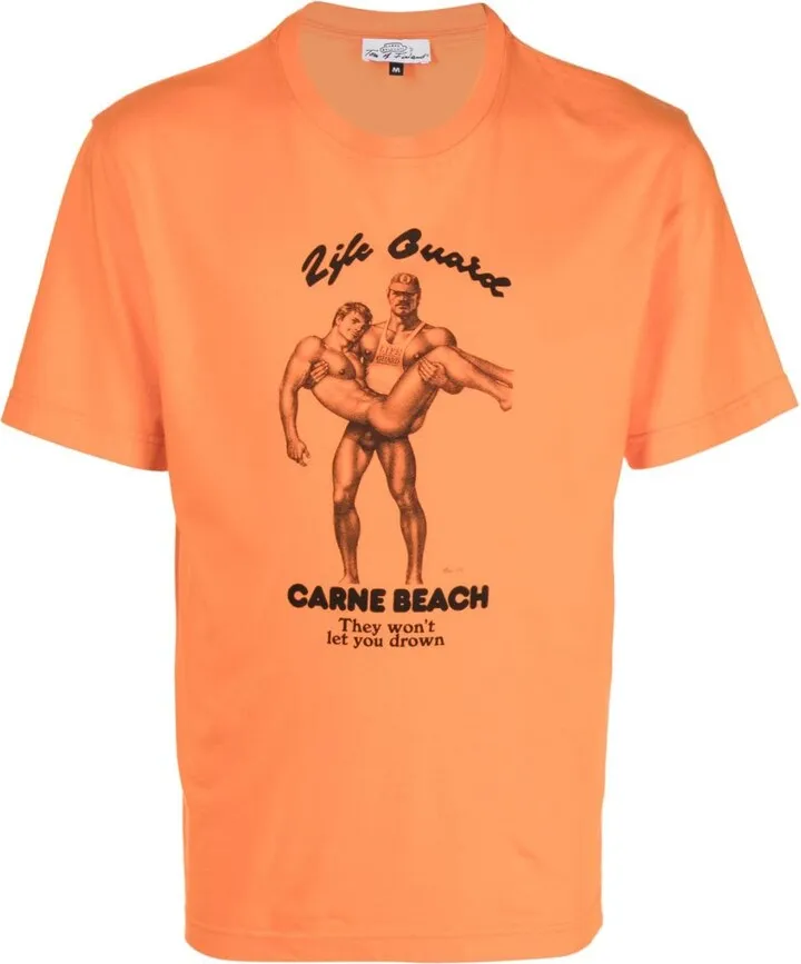 Life Guard Carne Beach print T-shirt