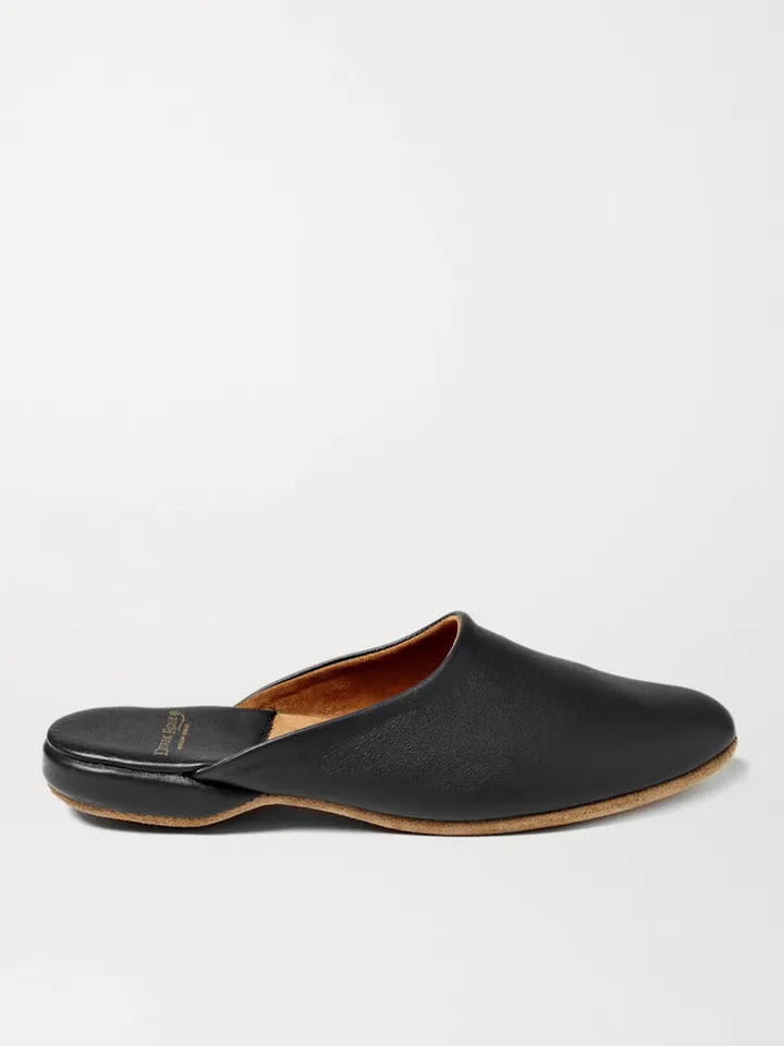 Morgan Leather Slippers