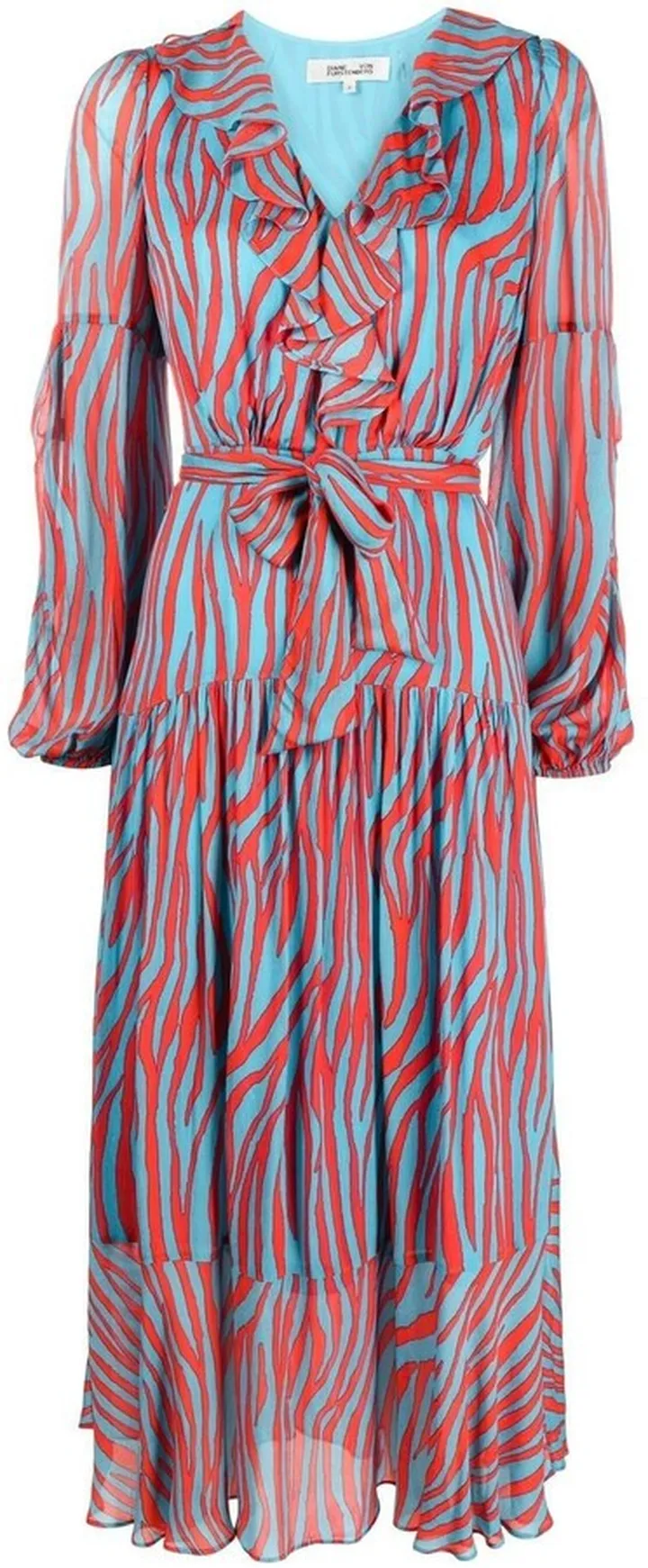 Jaxson zebra-print midi dress