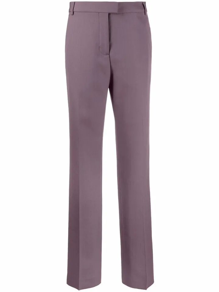 High-Waisted Straight-Leg Trousers
