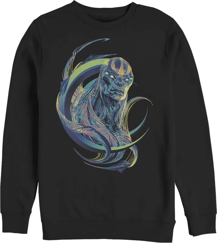Men's Marvel Eternals Kro Colorful Sweatshirt - Black - Medium