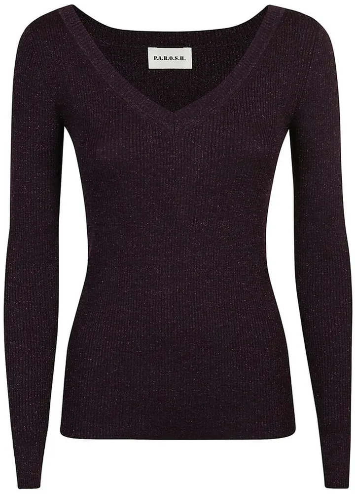 P.A.R.O.S.H. V-Neck Knitted Jumper