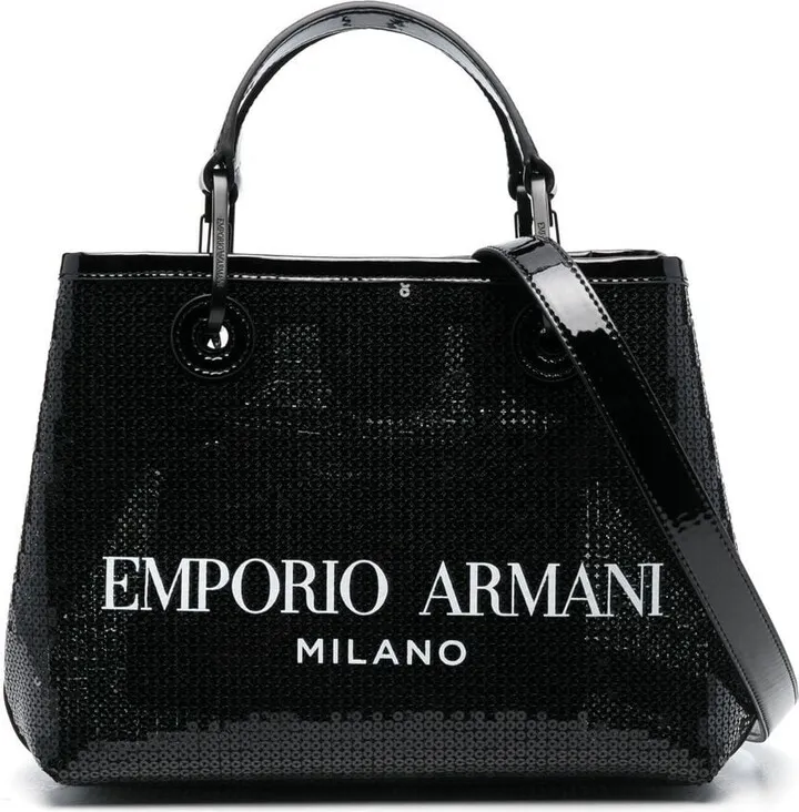 Sequin-Embellished Tote Bag