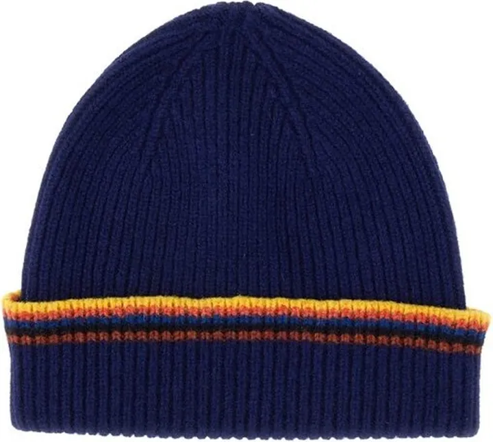 Paul Smith Artist Stripe Ribbed Beanie