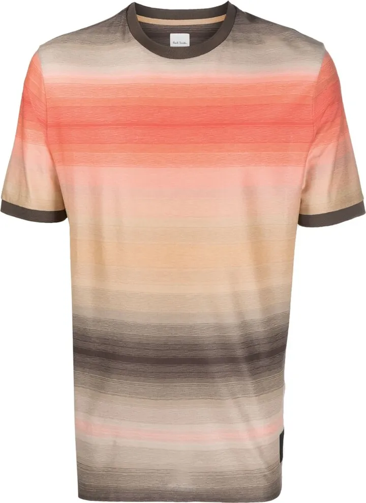 stripe-print cotton T-shirt