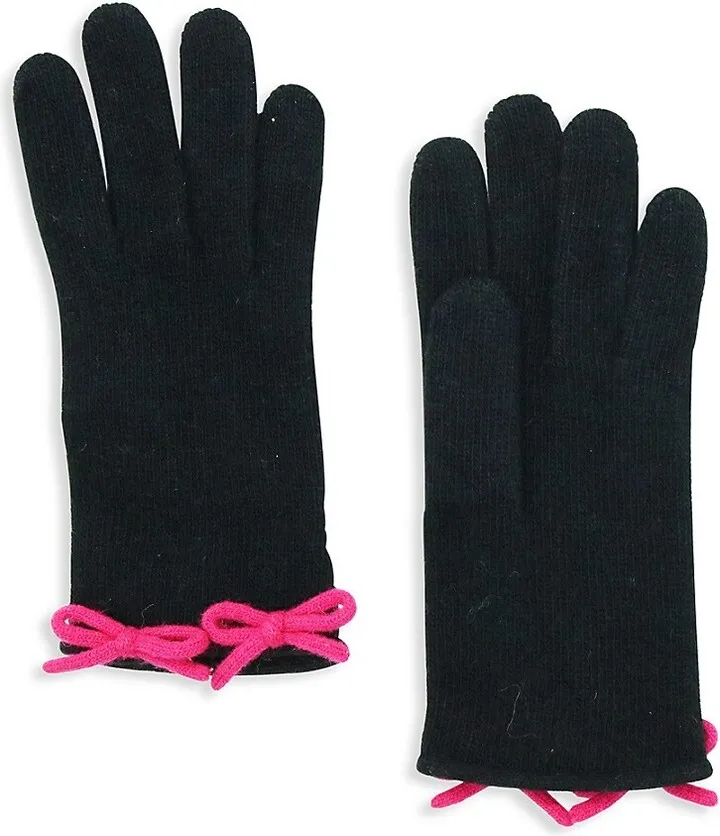 Cashmere Blend Bow Gloves