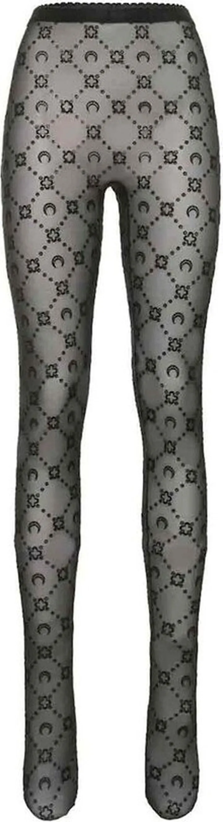 Marine Serre Moon Jacquard Sheer Tights