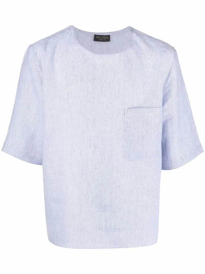 short-sleeve linen T-shirt