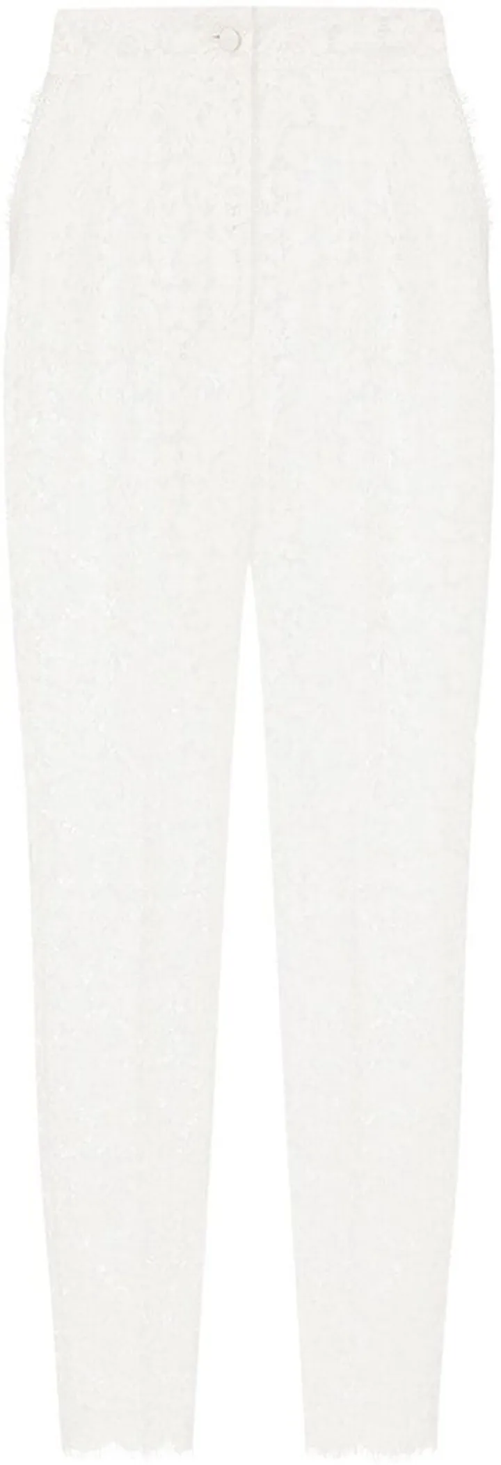 Lace Straight-Leg Trousers