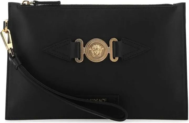 Versace Medusa Biggie Zipped Small Clutch Bag