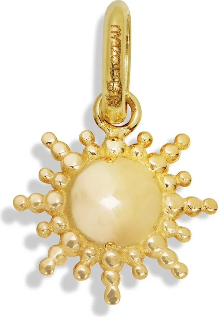 Sun Yellow Gold Charm