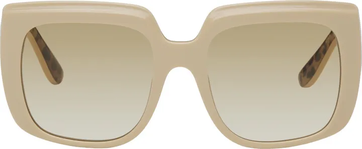 Dolce & Gabbana Off-White New Print Sunglasses