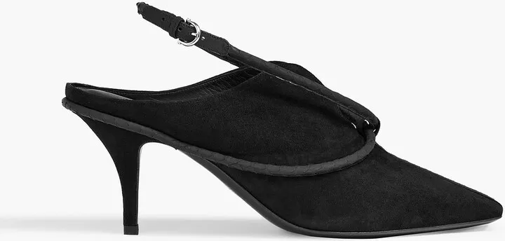 Cygnus suede slingback pumps