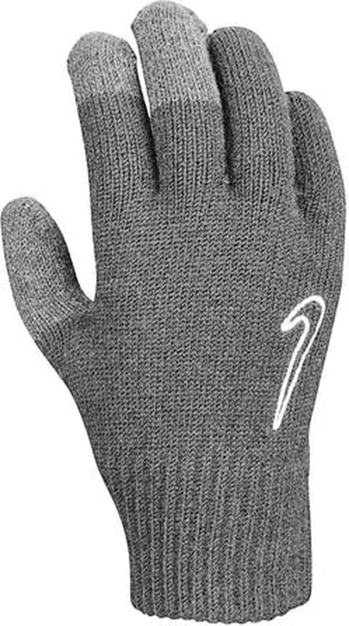 Nike Mens Knitted Twisted Grip Gloves - Grey