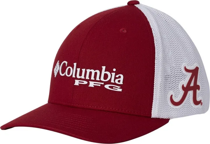 Columbia Alabama Crimson Tide Pfg Stretch Fitted Cap