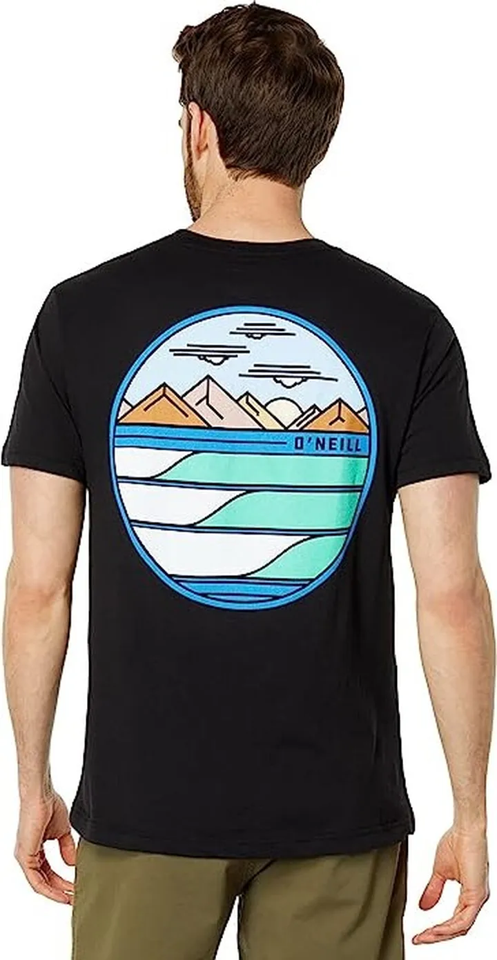 O'Neill Motionless Short Sleeve Tee (Black) Men's T Shirt