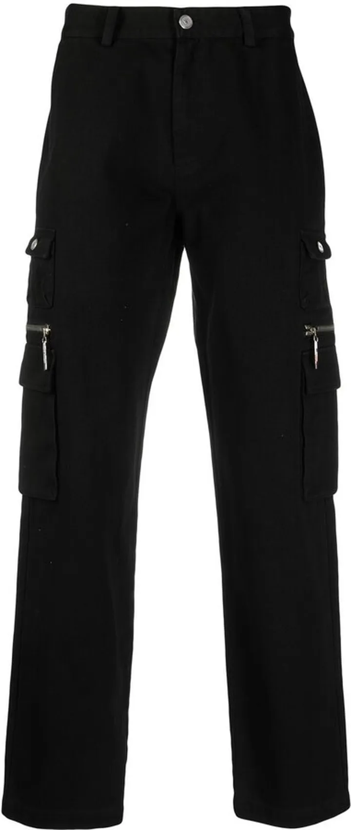 Mid-Rise Straight-Leg Trousers