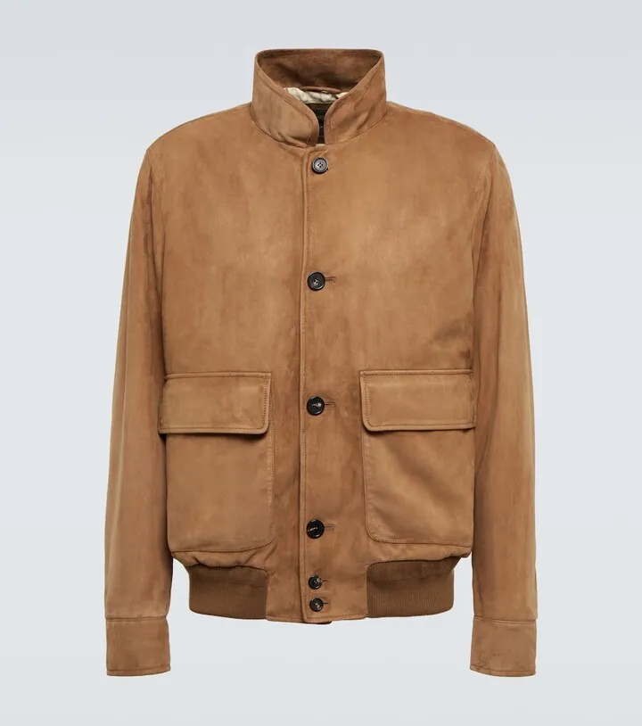 Spagna suede bomber jacket
