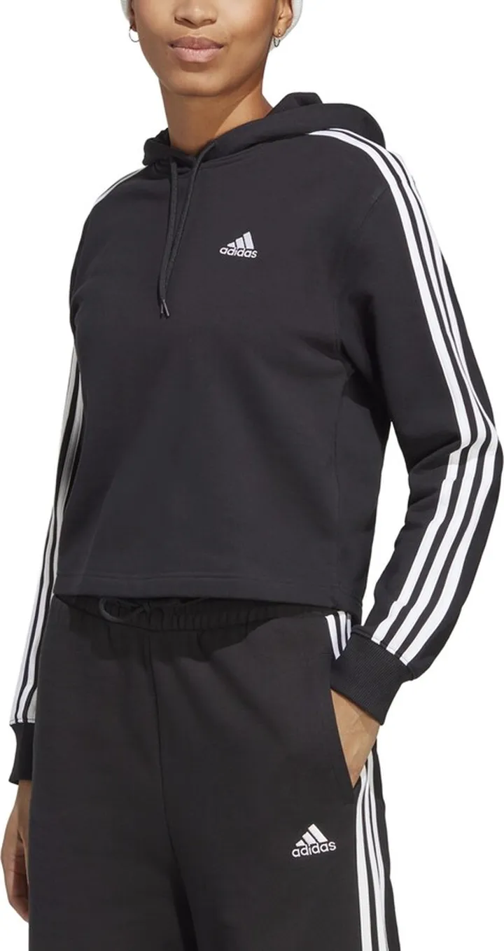 adidas Women's Active Essentials 3-Stripe Cropped Hoodie