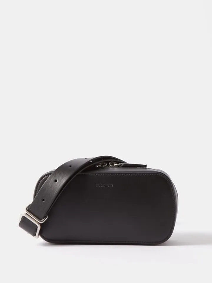 Tradition Logo-debossed Leather Belt Bag