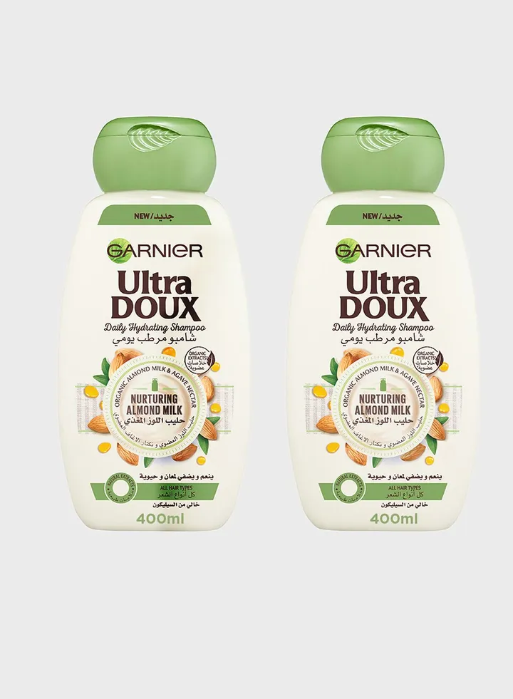 Ultra Doux - Almond Milk Shampoo 400ml + Shampoo 400 ml