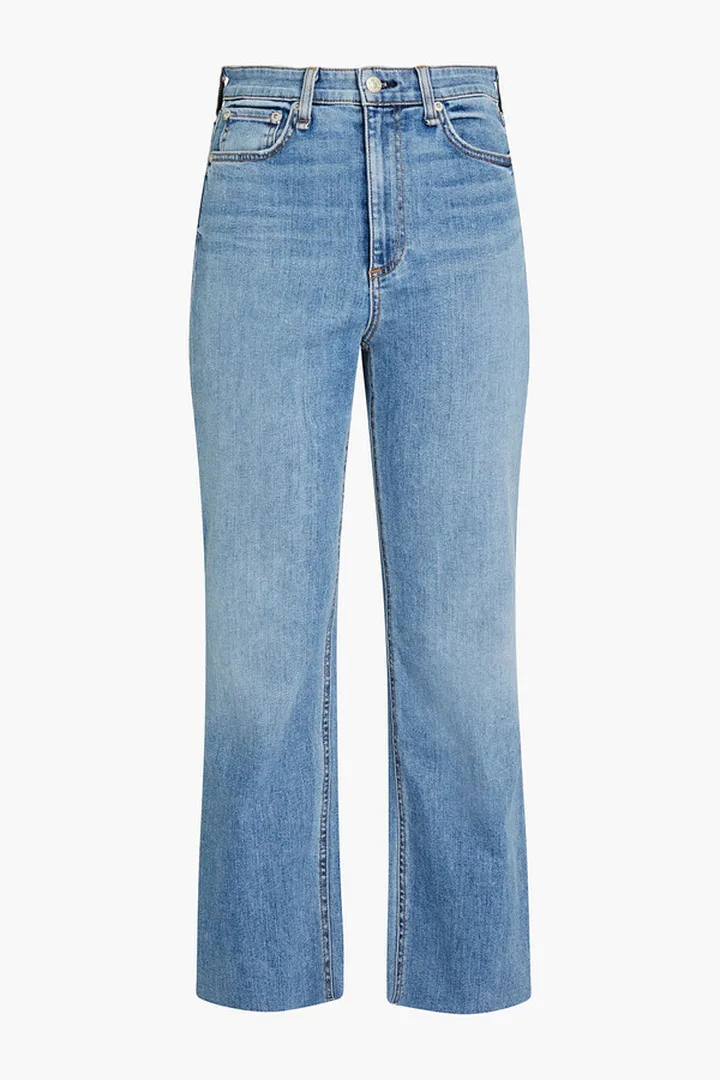 Nina high-rise kick-flare jeans