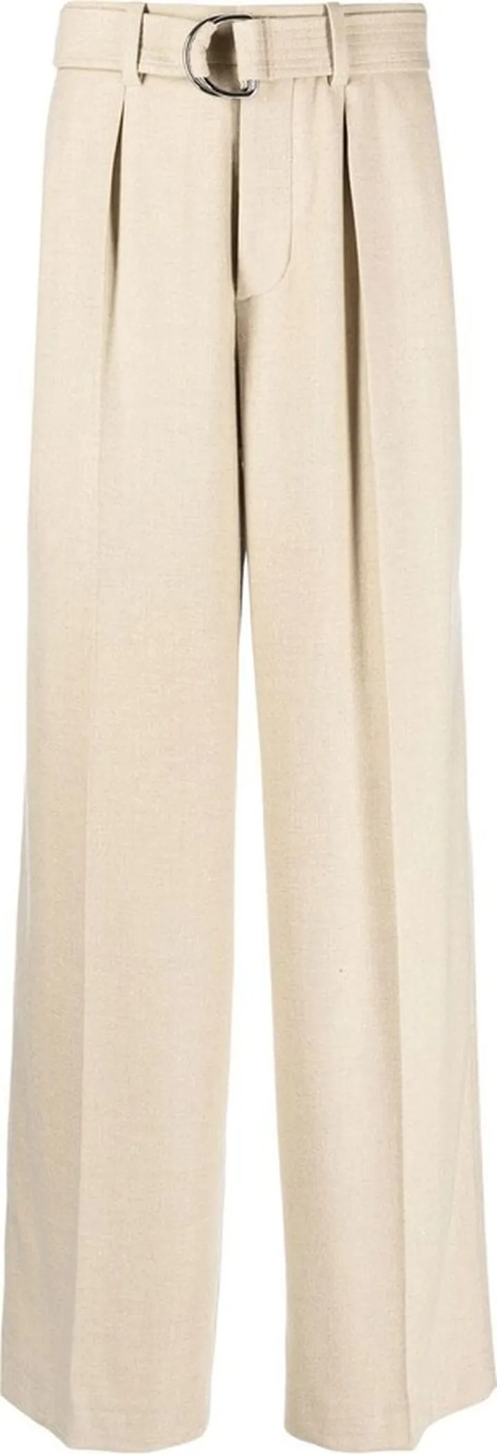Belted Wide-Leg Trousers