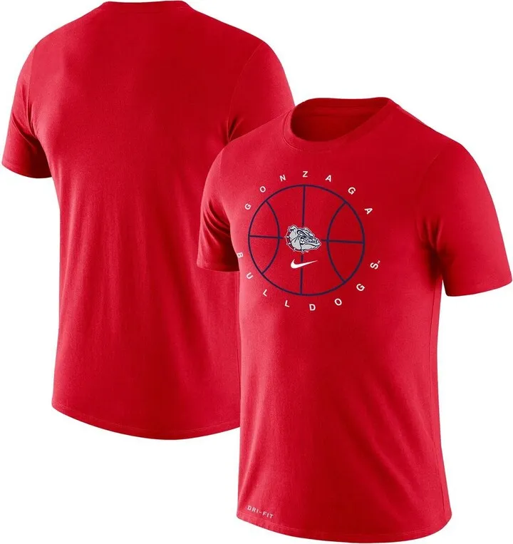 Men's Nike Red Gonzaga Bulldogs Basketball Icon Legend Performance T-shirt
