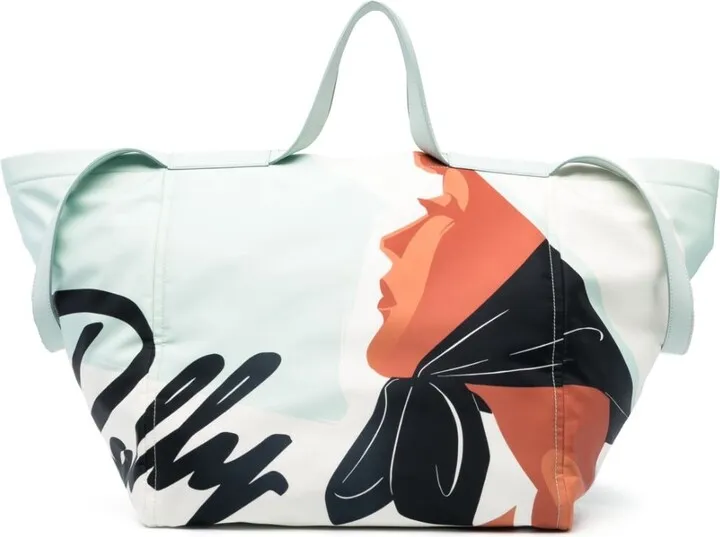 Tasche graphic-print tote bag