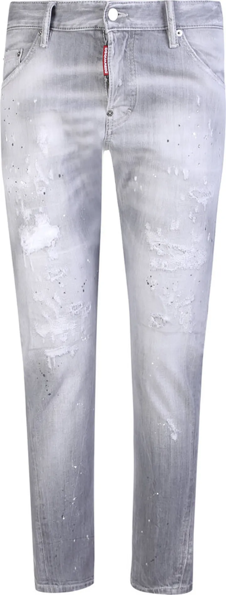 Light Grey Sexy Twist Distressed Jeans